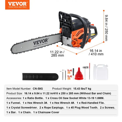 VEVOR Gas Chainsaw – Powerful, Reliable & Ready to Cut