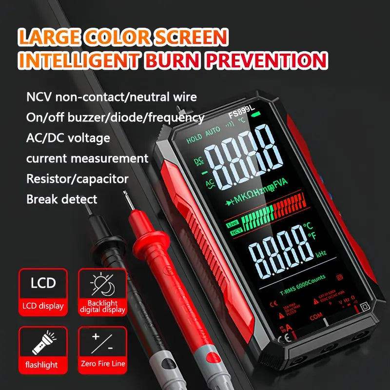 Fully Automatic TRMS 6000-Count Digital Multimeter
