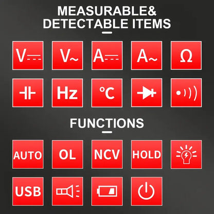 Fully Automatic TRMS 6000-Count Digital Multimeter