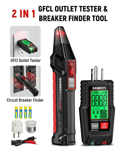 All-in-One AC Circuit Breaker Finder & Voltage Tester Kit