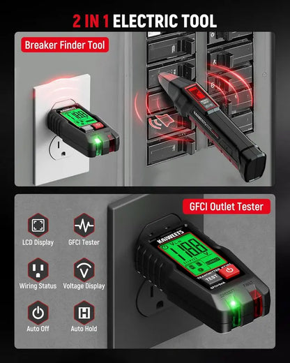 All-in-One AC Circuit Breaker Finder & Voltage Tester Kit