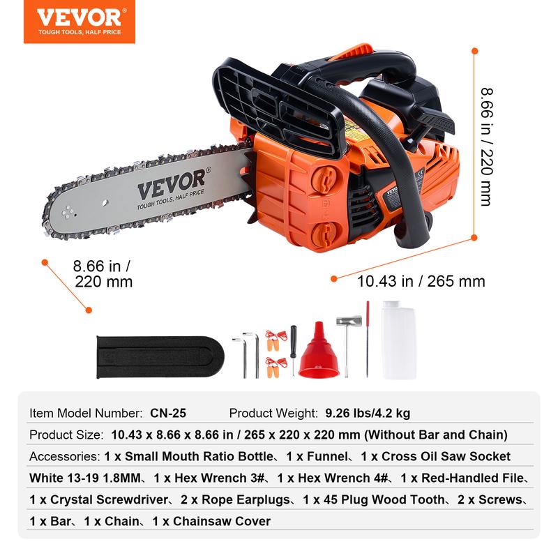 VEVOR Gas Chainsaw – Powerful, Reliable & Ready to Cut