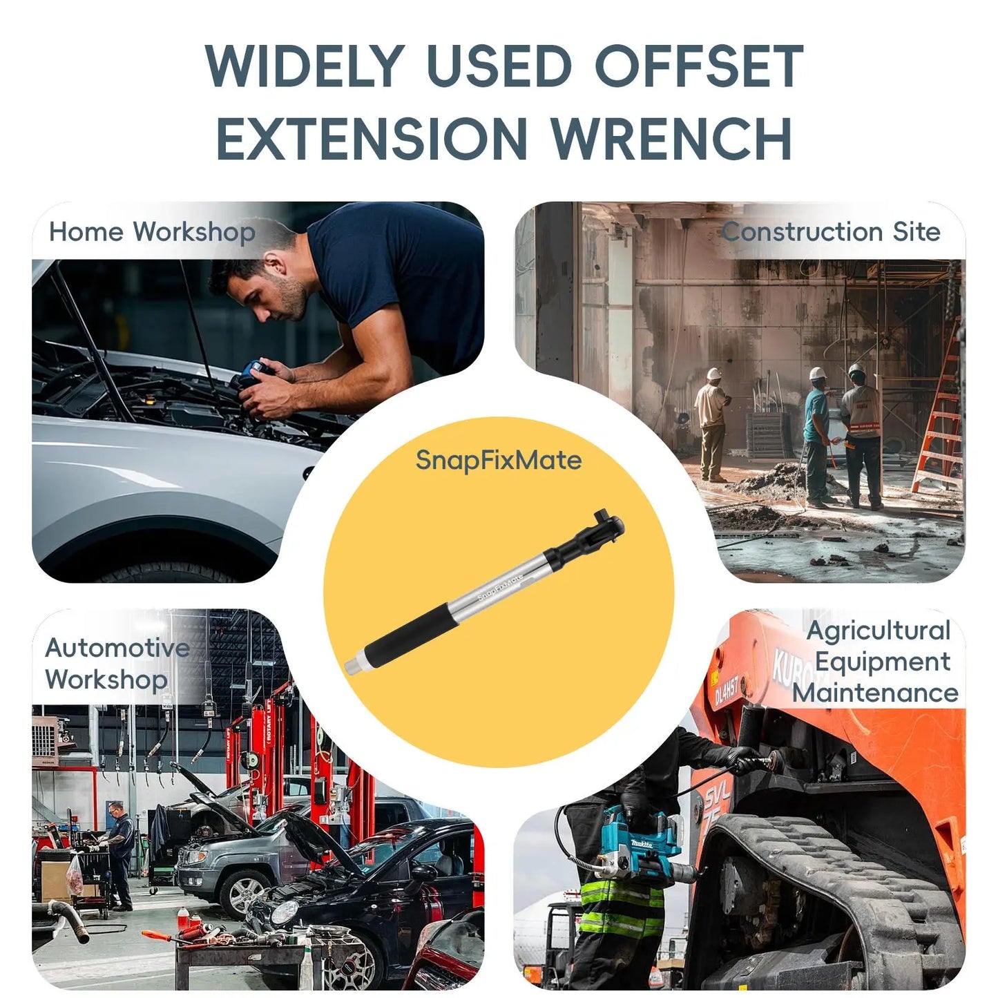 1/2" Wrench Extend Rod – Ni-Cr Alloy Steel Universal Wrench Extension